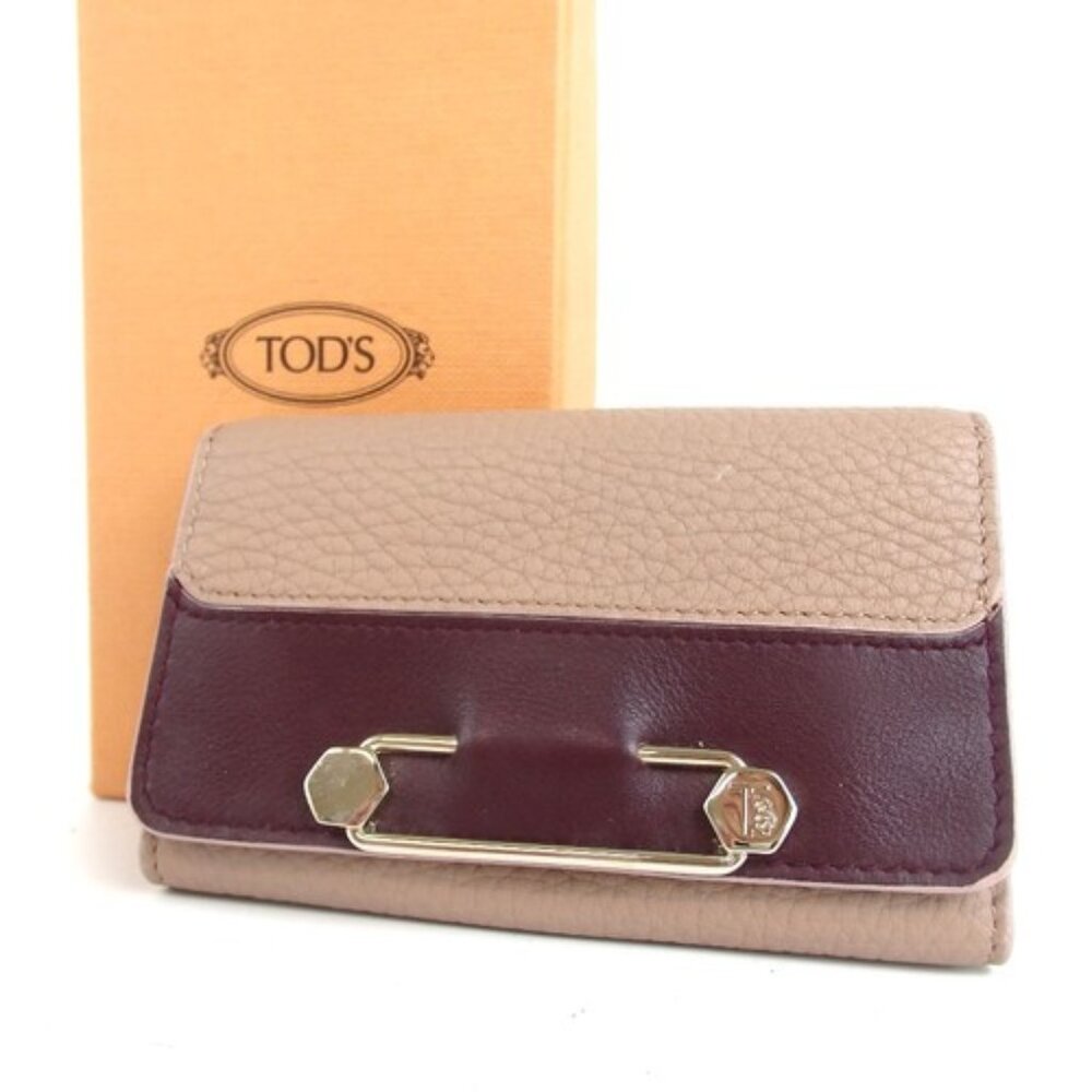 Authentic TOD'S key holder leather [Used]